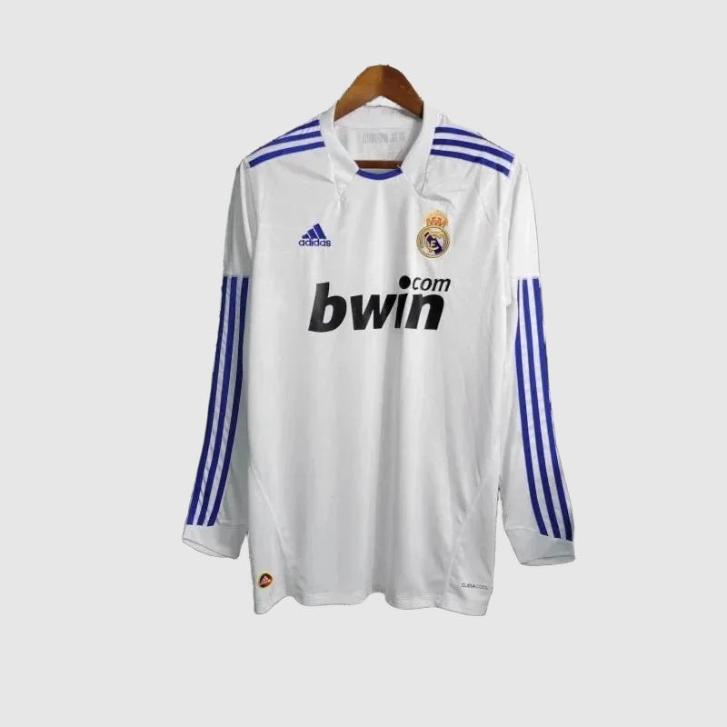 Camisa Real Madrid Home Retrô 2010/11 Manga Longa - Torcedor Masculino