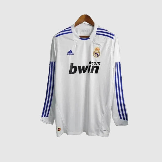 Camisa Real Madrid Home Retrô 2010/11 Manga Longa - Torcedor Masculino