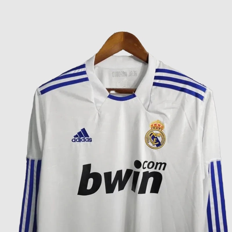 Camisa Real Madrid Home Retrô 2010/11 Manga Longa - Torcedor Masculino