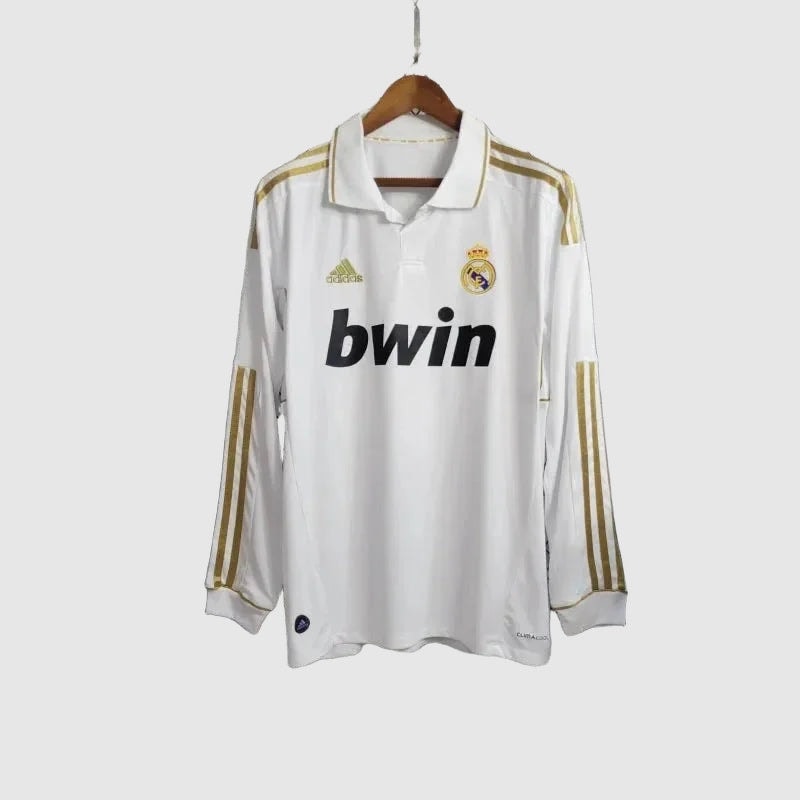 Camisa Real Madrid Home Retrô 2011/12 Manga Longa - Torcedor Masculino
