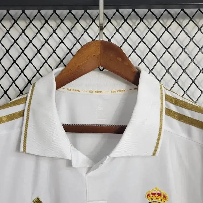 Camisa Real Madrid Home Retrô 2011/12 Manga Longa - Torcedor Masculino