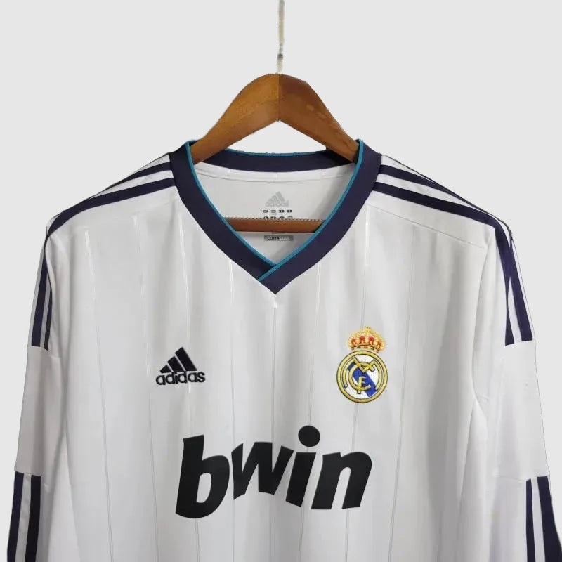 Camisa Real Madrid Home Retrô 2012/13 Manga Longa - Torcedor Masculino