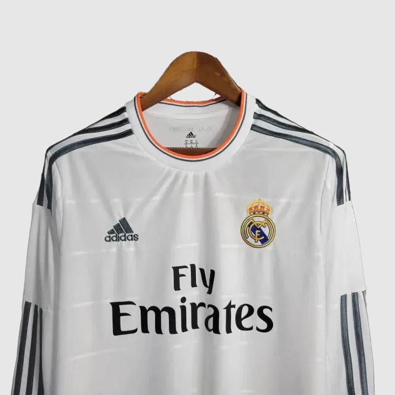 Camisa Real Madrid Home Retrô 2013/14 Manga Longa - Torcedor Masculino