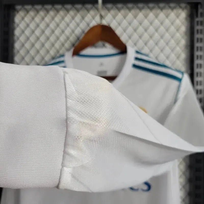 Camisa Real Madrid Home Retrô 2017/18 Manga Longa - Torcedor Masculino
