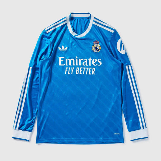 Camisa Real Madrid Third 2025/26 Manga Longa - Jogador Masculino