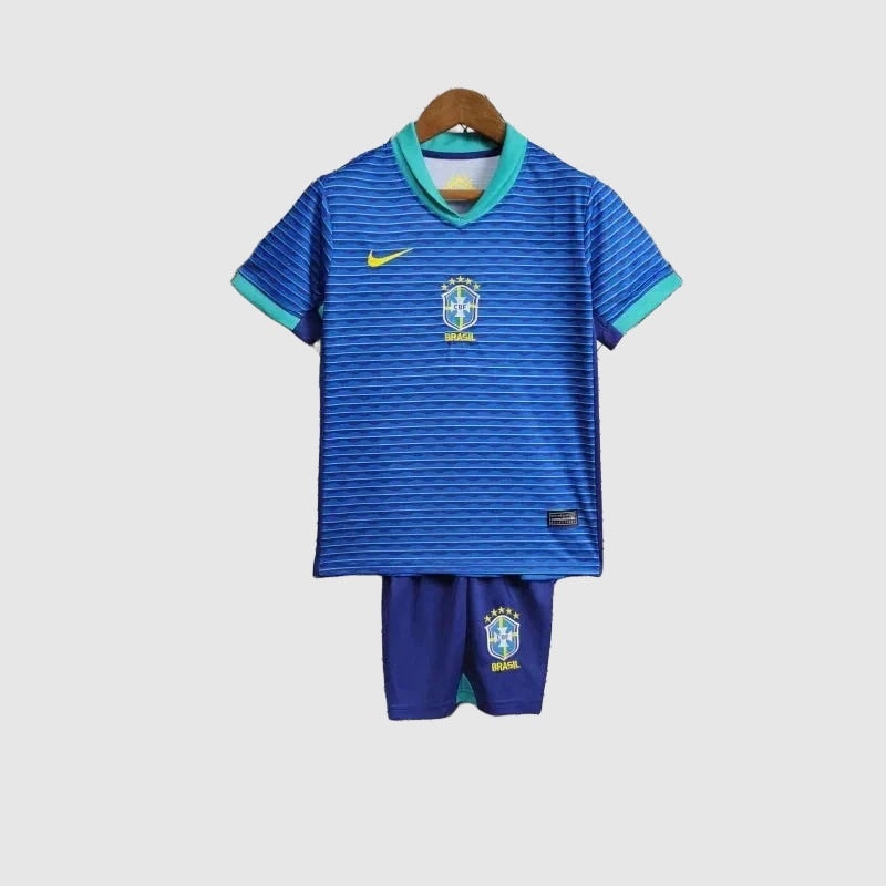 Conjunto Infantil Brasil Away 2024/25