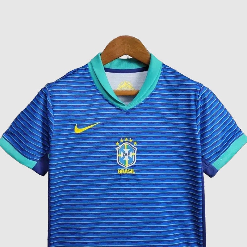 Conjunto Infantil Brasil Away 2024/25