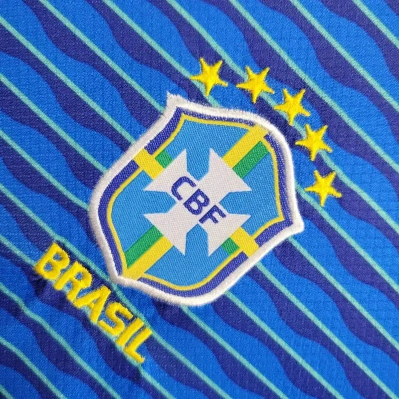 Conjunto Infantil Brasil Away 2024/25