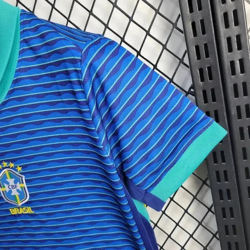 Conjunto Infantil Brasil Away 2024/25