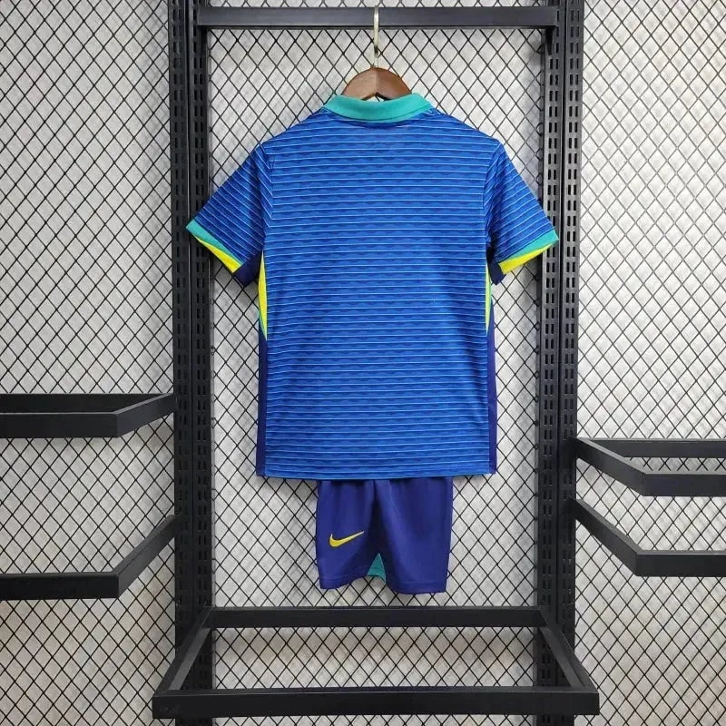 Conjunto Infantil Brasil Away 2024/25