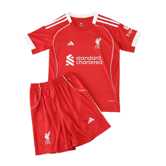 Conjunto Infantil Liverpool Home 2025/26