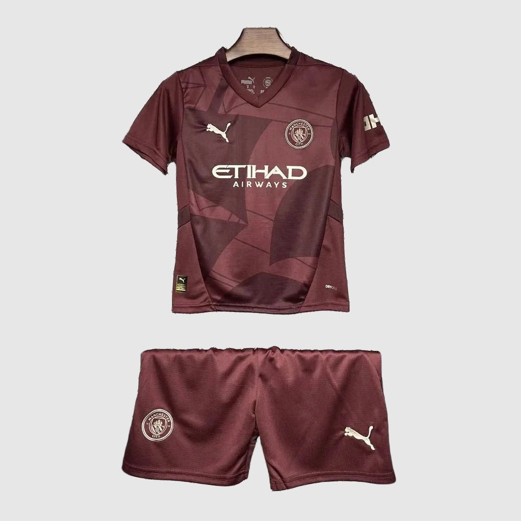 Conjunto Infantil Manchester City Away 2024/25