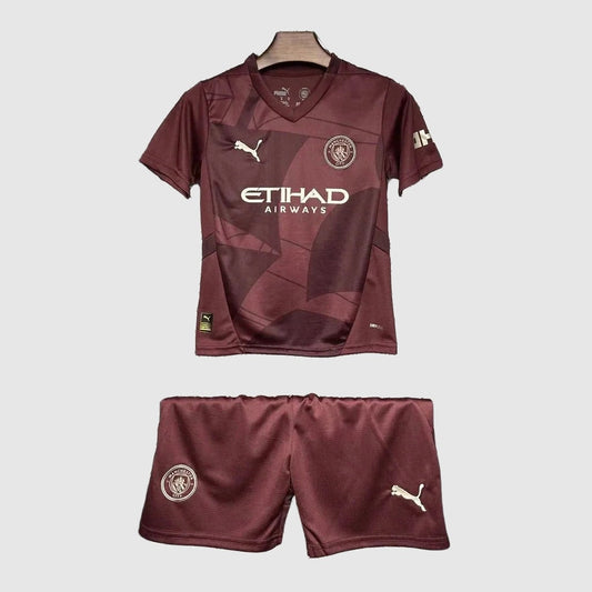 Conjunto Infantil Manchester City Away 2024/25