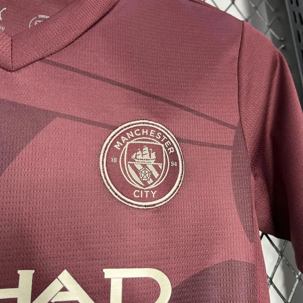 Conjunto Infantil Manchester City Away 2024/25