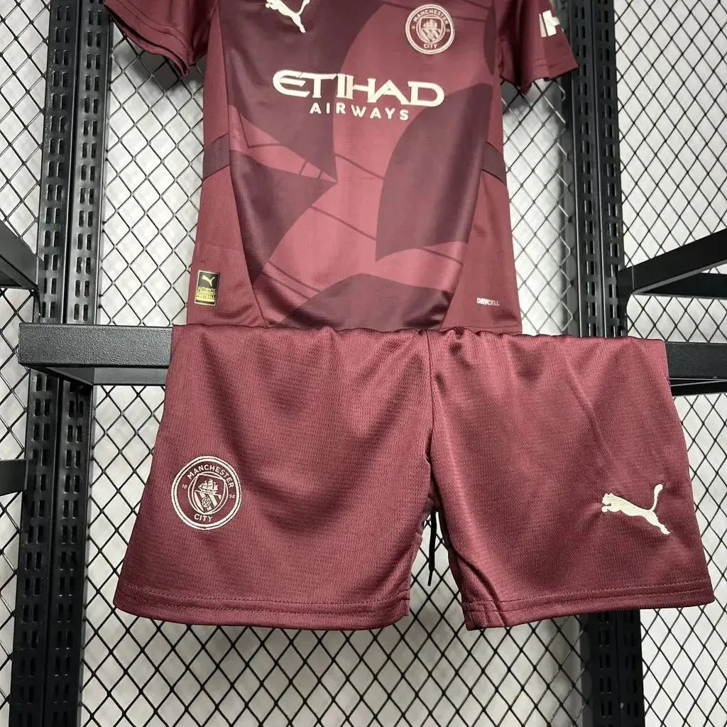 Conjunto Infantil Manchester City Away 2024/25