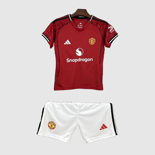 Conjunto Infantil Manchester United Home 2025/26
