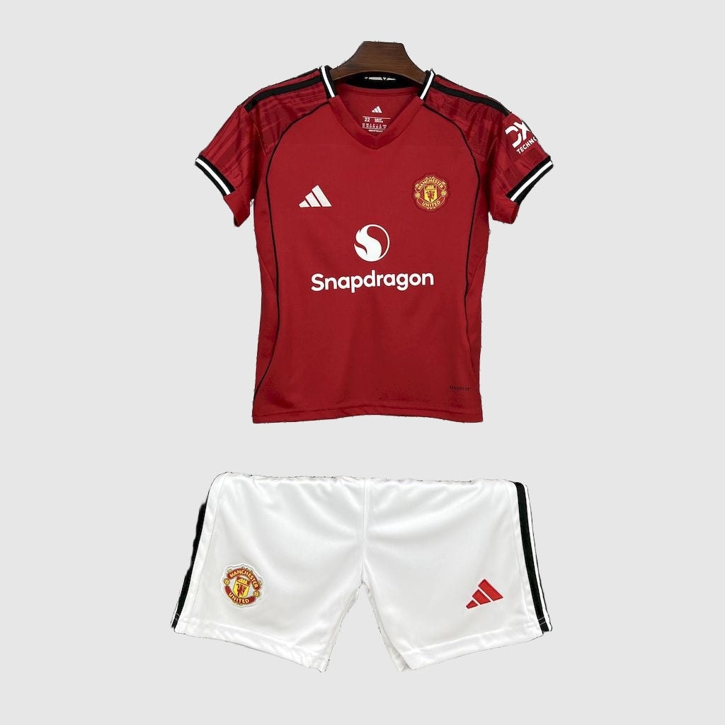 Conjunto Infantil Manchester United Home 2025/26