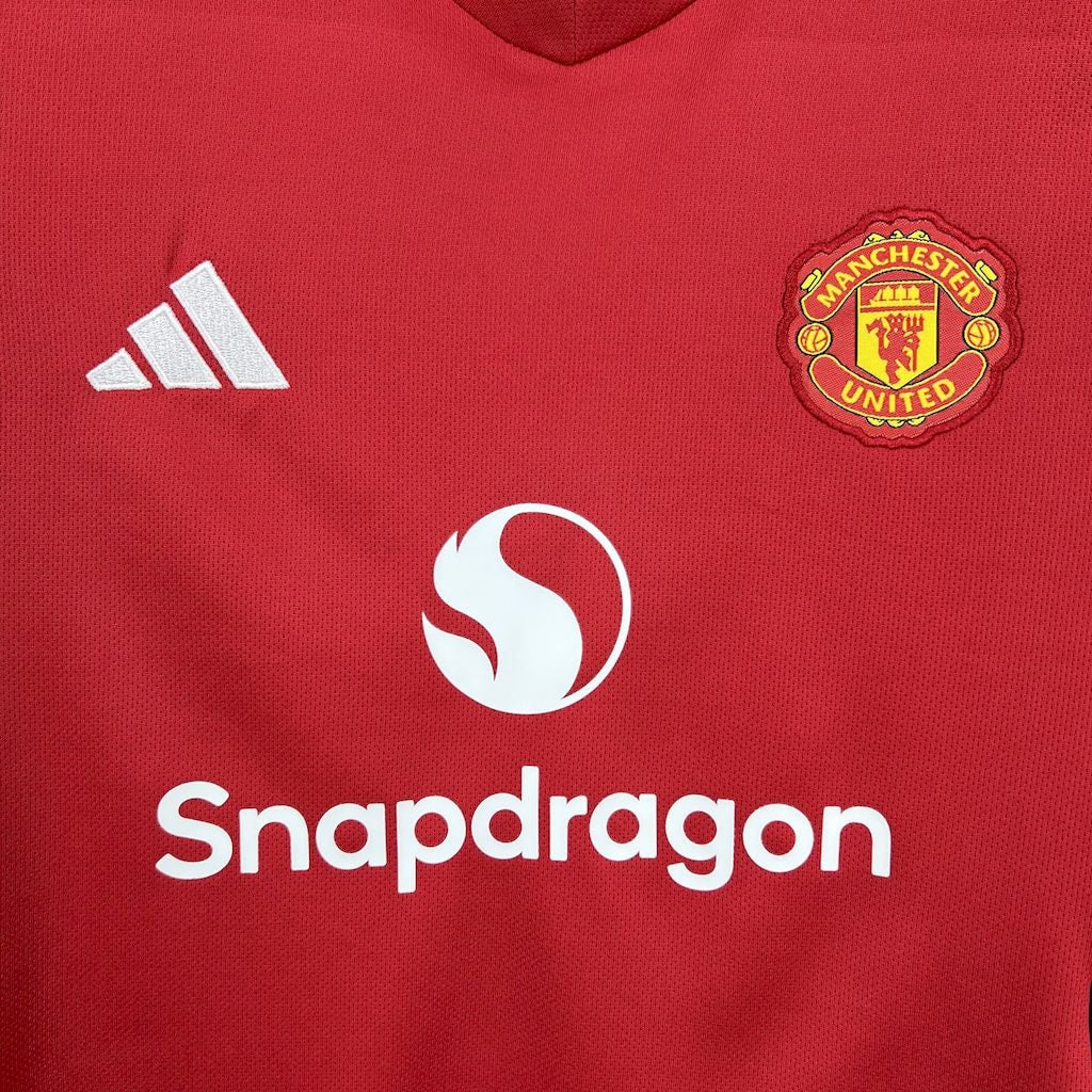 Conjunto Infantil Manchester United Home 2025/26