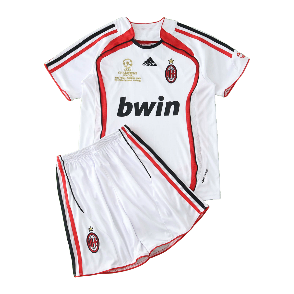 Conjunto Infantil Milan Away Retrô 2006/07