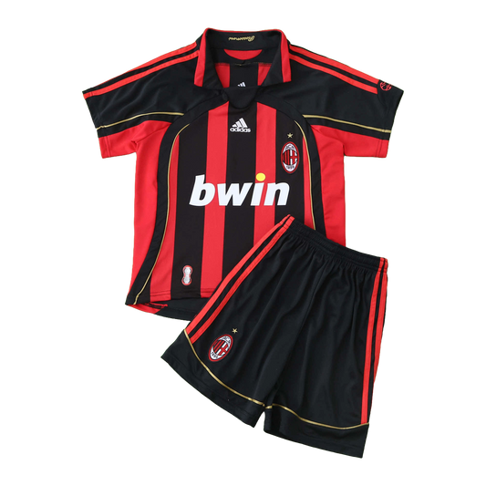 Conjunto Infantil Milan Home Retrô 2006/07