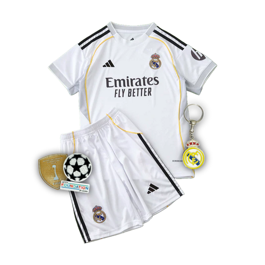 Conjunto Infantil Real Madrid Home 2025/26