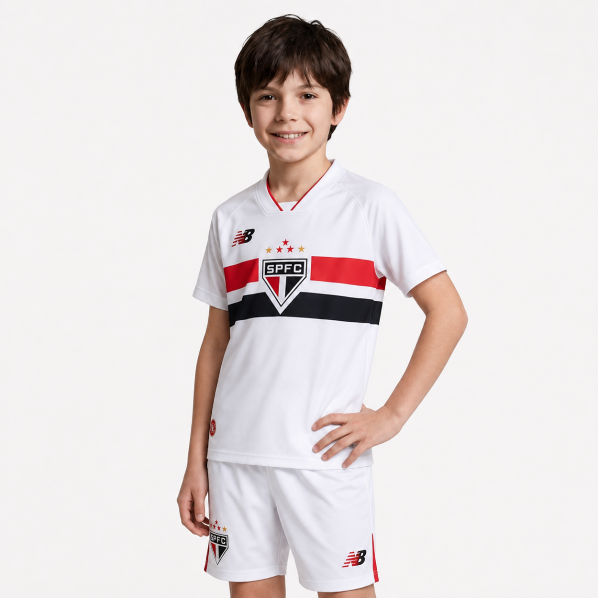 Conjunto Infantil São Paulo Home 2026/27